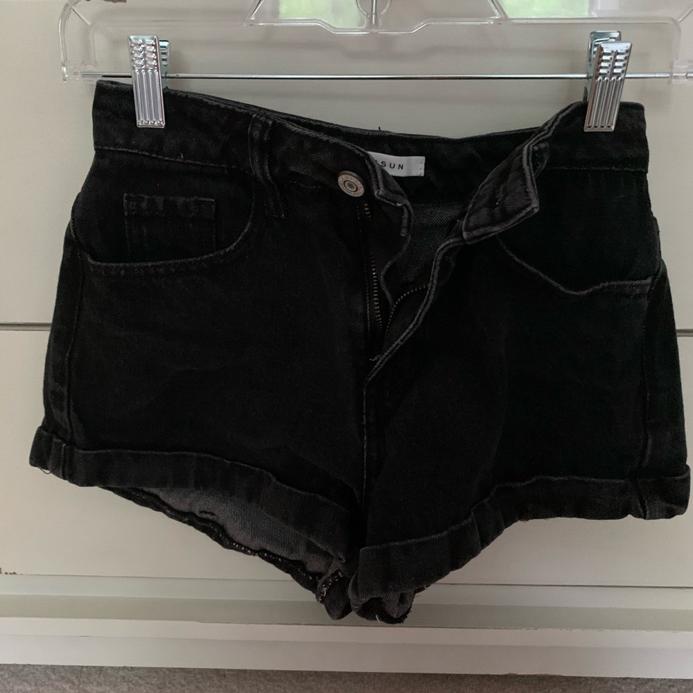 Pacsun black mom jean short